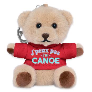 J'peux pas j'ai CANOE - Porte-clés ourson - rouge - Devant