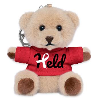 Hero Cancer - Porte-clés ourson - rouge - Devant