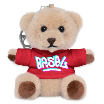 Basel Day Graffiti - Teddy Keyring - red - Front