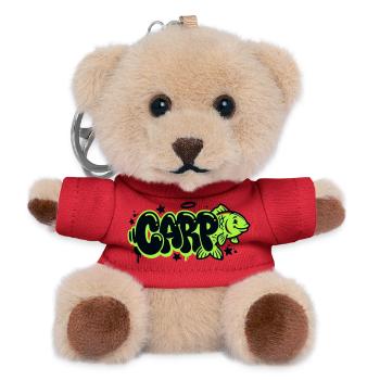 Karpfen Graffiti Grafik - Teddy Schlüsselanhänger - Rot - Vorne