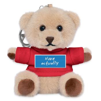 Hove actually - Teddy Keyring - red - Front