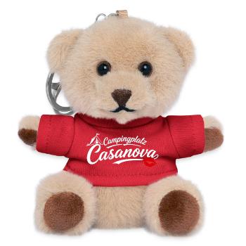 Campingplatz Casanova - Teddy Schlüsselanhänger - Rot - Vorne