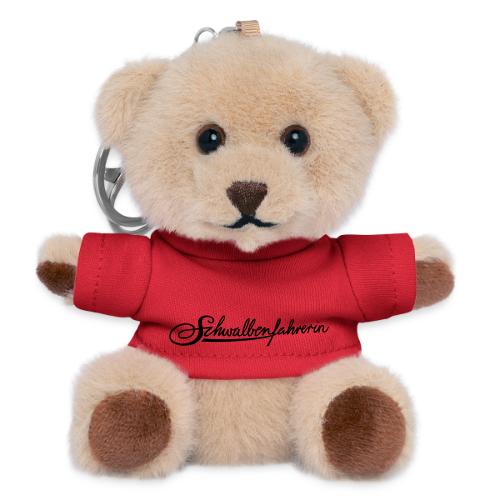Logo Schwalbenfahrerin - Teddy Schlüsselanhänger