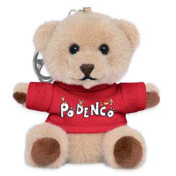 Cute Podenco Font - Teddy Keyring - red - Front