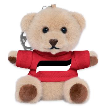 Siyah Beyaz - Teddy Schlüsselanhänger - Rot - Vorne