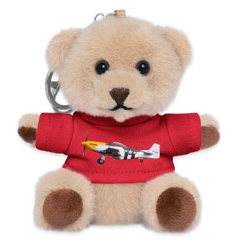 P-51 - Teddy Schlüsselanhänger - Rot - Vorne
