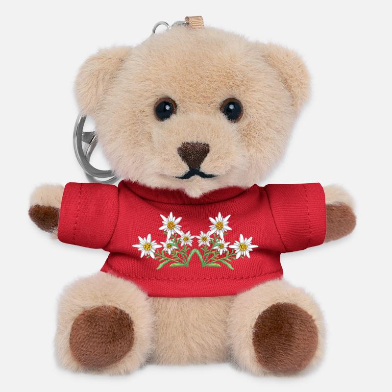 Edelweiss - Teddy Keyring - red