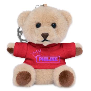 Philine - Teddy Schlüsselanhänger - Rot - Vorne