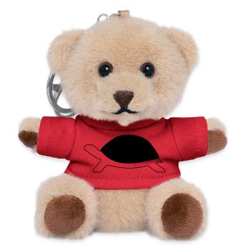 Schildkröte - Teddy Schlüsselanhänger - Rot - Vorne