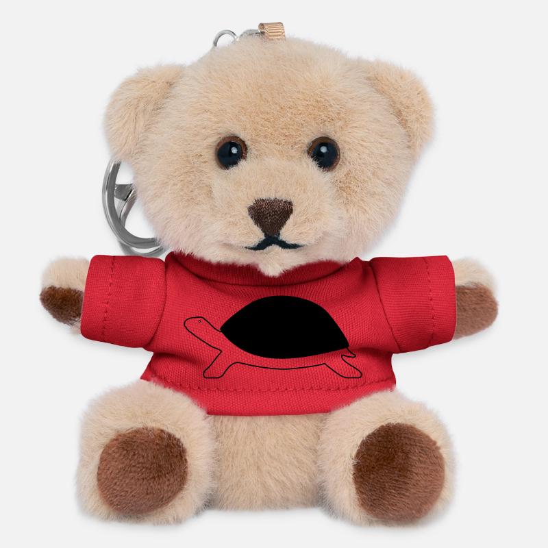 Turtle - Teddy Keyring - red