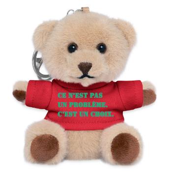THAT'S NOT A PROBLEM. IT'S A CHOICE. - Teddy Keyring - red - Front