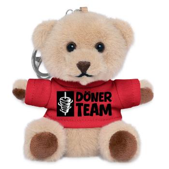 Döner Team - Teddy Schlüsselanhänger - Rot - Vorne