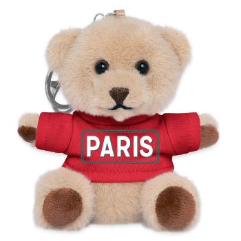 Panneau Paris Line Art Vert Blanc - Porte-clés ourson - rouge - Devant