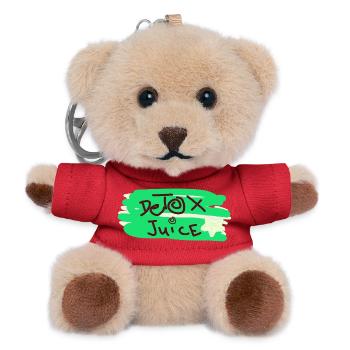 Detox juice text - Teddy Keyring - red - Front