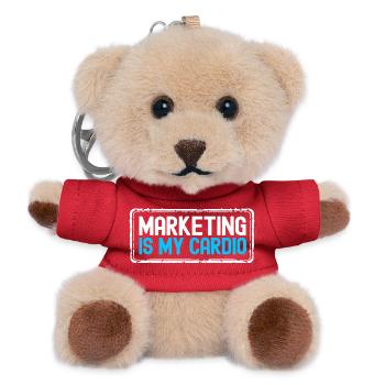 Marketing Manager - Teddy Schlüsselanhänger - Rot - Vorne