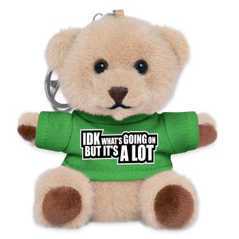 Idk What's Going On But It's A Lot Overwhelmed - Teddy Keyring - green - Front