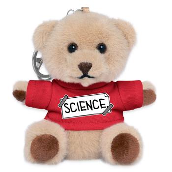Science Wissenschaft Statement Nerd Bildung Spruch - Teddy Schlüsselanhänger - Rot - Vorne