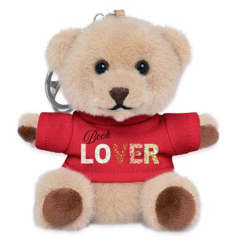 Book Lover - Teddy Keyring - red - Front