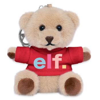 11. Geburtstag Geschenkidee - Teddy Schlüsselanhänger - Rot - Vorne