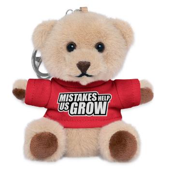 Mistakes Help Us Grow Lustig Motivational Wachstum - Teddy Schlüsselanhänger - Rot - Vorne