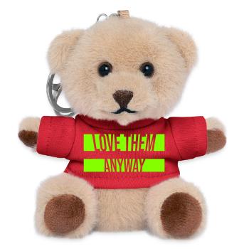 Love Them Anyway Inspirierend Bedingungslose Liebe - Teddy Schlüsselanhänger - Rot - Vorne