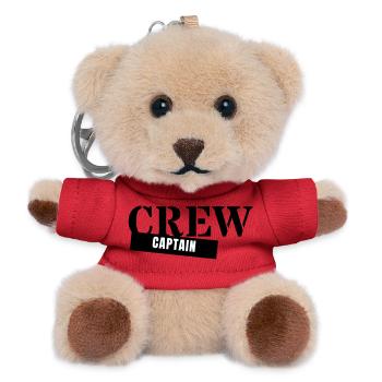Capitaine d’équipage - Capitaine, Chef de groupe - Porte-clés ourson - rouge - Devant