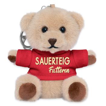 SAUERTEIG, BROT BACKEN - Teddy Schlüsselanhänger - Rot - Vorne