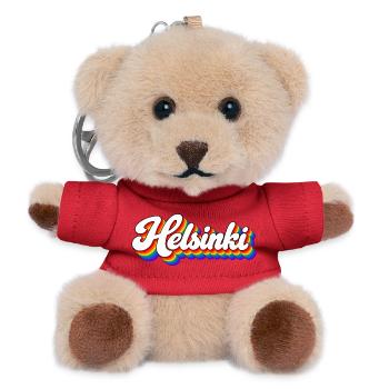Helsinki - Finnland - Suomi - Finland - finnisch - Teddy Schlüsselanhänger - Rot - Vorne