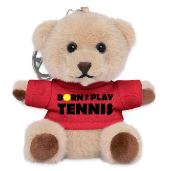 Born to play Tennis - Teddy Keyring - red - Front