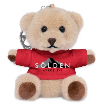Sölden Apres Ski Berge Wintersport - Teddy Schlüsselanhänger - Rot - Vorne