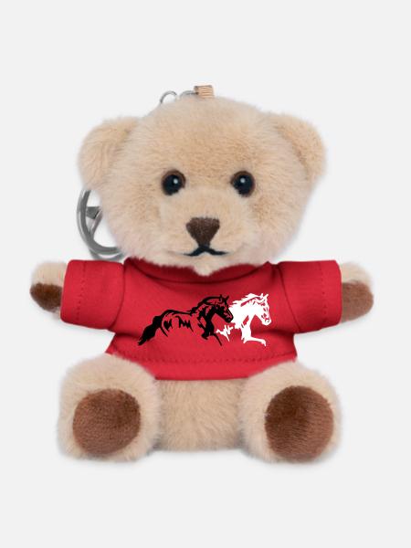 horses stallion mare foal - Teddy Keyring - red