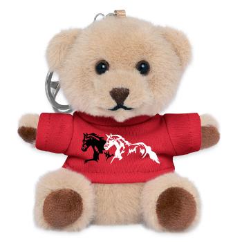 Horses stallion - mare - foal - Teddy Keyring - red - Front