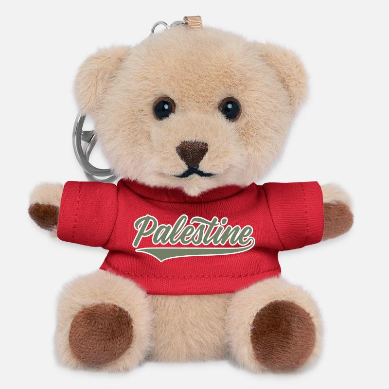 Palestine baseball-style olive-green-white - Teddy Keyring - red