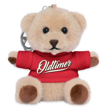 oldtimer birthday rust 60 50 shirt slogan tuner - Teddy Keyring - red - Front