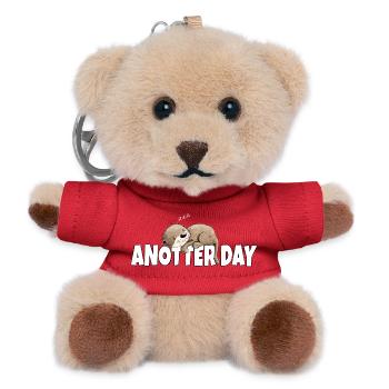 Anotter Day Otter Macht Mal Pause - Teddy Schlüsselanhänger - Rot - Vorne