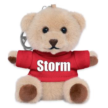 Storm - (Human Name) - Teddy Keyring - red - Front