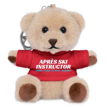 Après Ski Instruktor - Teddy Schlüsselanhänger - Rot - Vorne