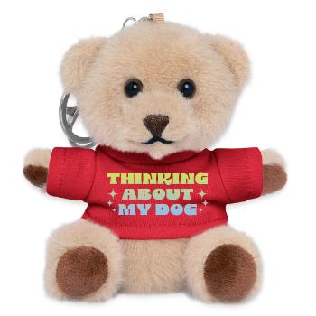 Thinking About My Dog - Teddy Schlüsselanhänger - Rot - Vorne