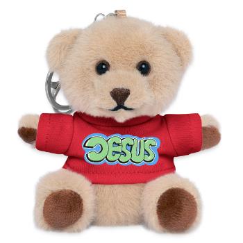 Jesus - Teddy Schlüsselanhänger - Rot - Vorne