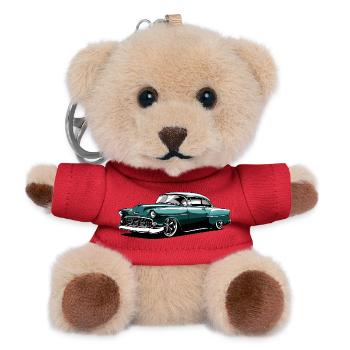 Vintage Classic Car Design - Teddy Schlüsselanhänger - Rot - Vorne
