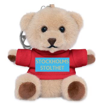 Stockholmer Stolz - Teddy Schlüsselanhänger - Rot - Vorne