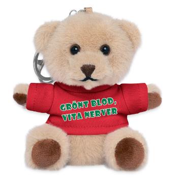 Grünes Blut, weiße Nerven - Teddy Schlüsselanhänger - Rot - Vorne