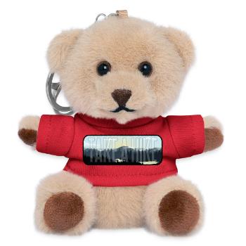Wandern in der Natur - Machen Sie eine Wanderung - Teddy Schlüsselanhänger - Rot - Vorne