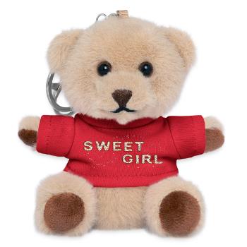Sweet Girl Frosting - Teddy Keyring - red - Front