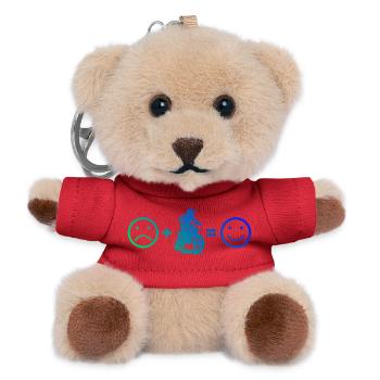 I love motocross cool motif for motocross - Teddy Keyring - red - Front