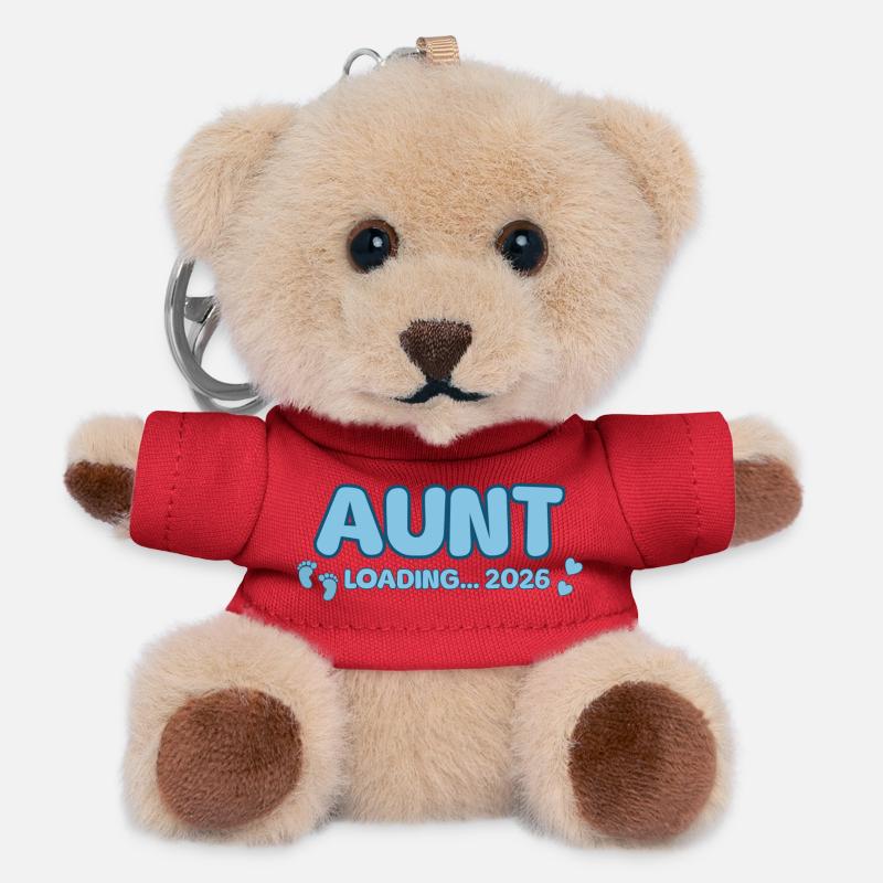 Tante Loading 2026 - Porte-clés ourson - rouge