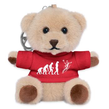 Cool handball inspiration for men - Teddy Keyring - red - Front