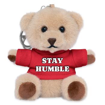 Restez humble - Porte-clés ourson - rouge - Devant