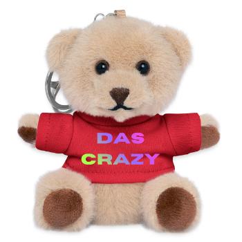 The Crazy - Teddy Keyring - red - Front