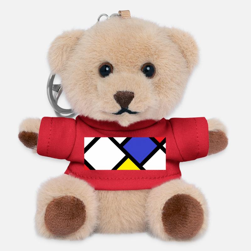 Countercomposition according to "De Stijl" - Teddy Keyring - red
